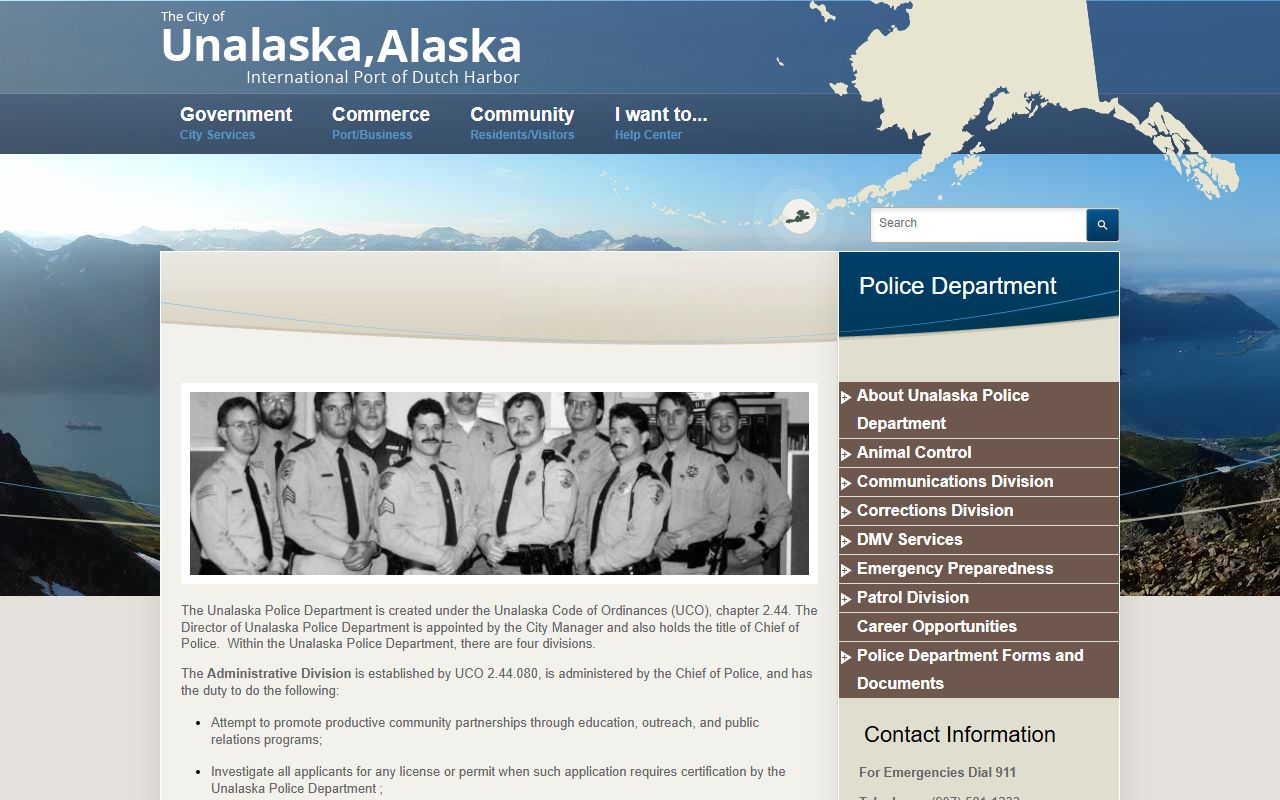 Unalaska Public Safety Department recent bookings and arrest records