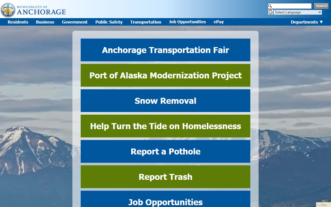 Anchorage booking records municipality official website