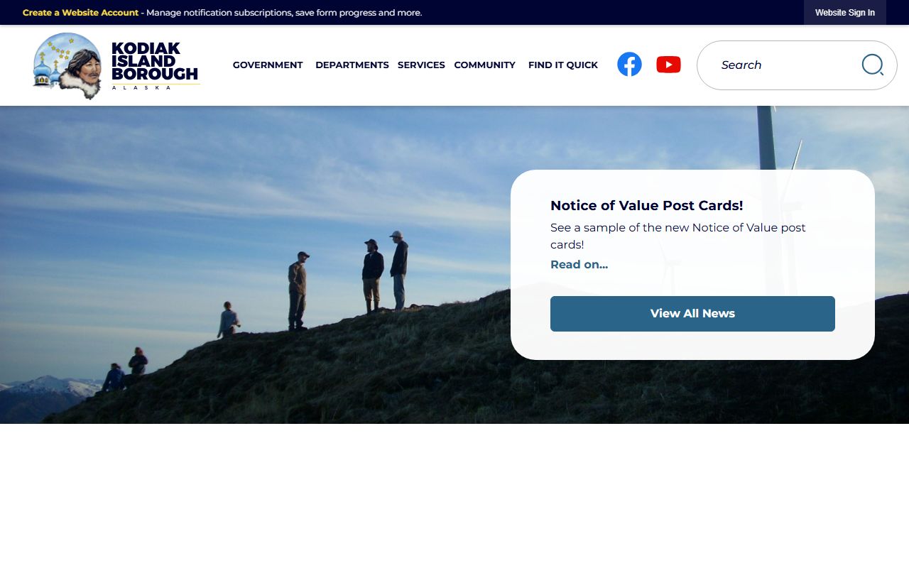 Kodiak Island Borough government website