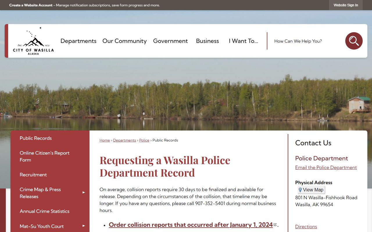 Matanuska-Susitna Borough recent bookings Wasilla Police records