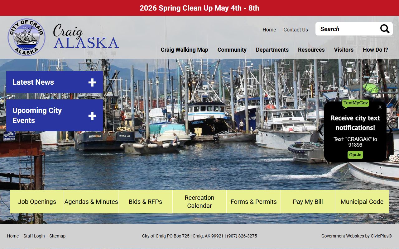 Prince of Wales-Hyder Census Area recent bookings Craig Alaska city info