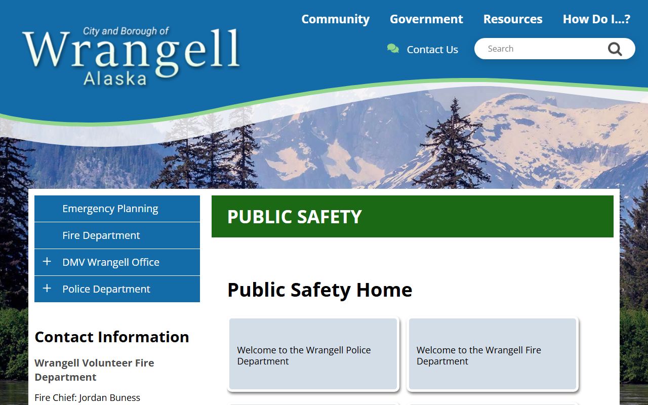 Wrangell City and Borough recent bookings police department website