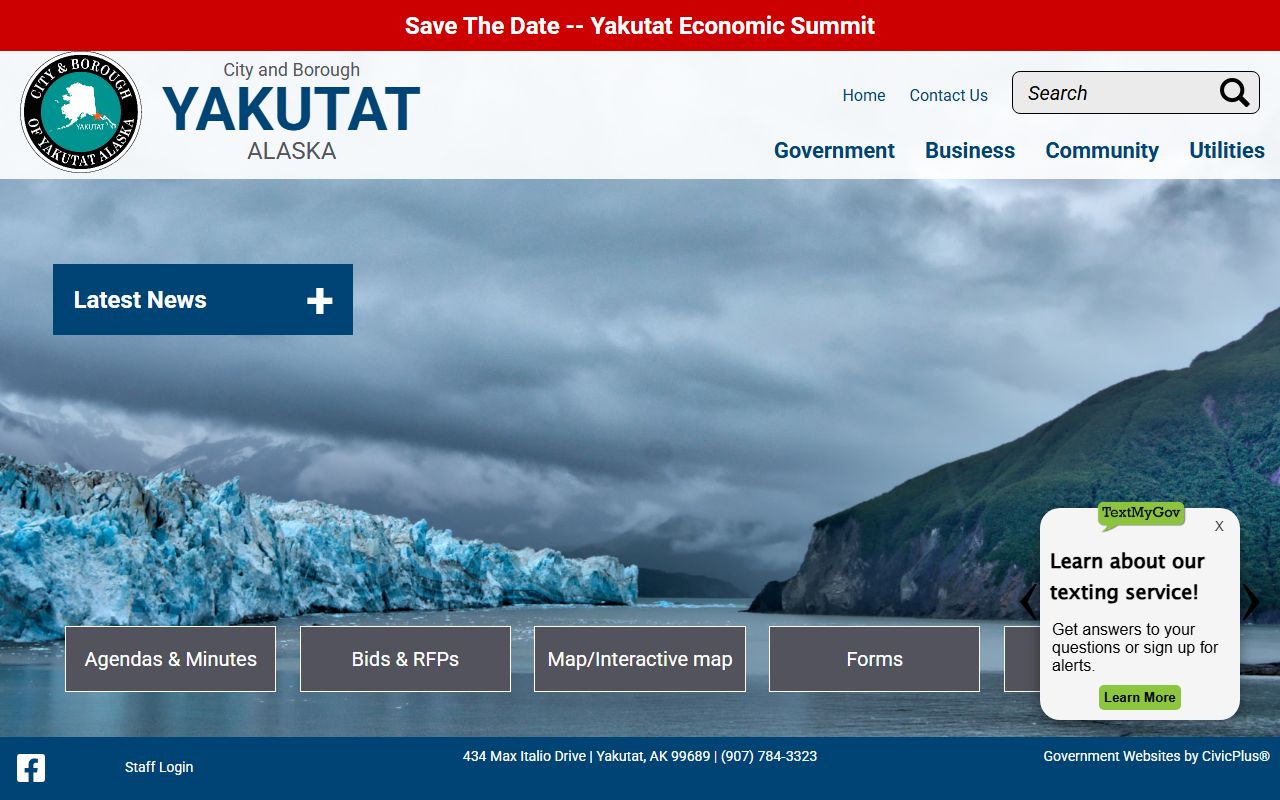 Yakutat City and Borough recent bookings police department website